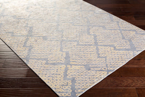 Surya Shibori Shb-8002 8' X 11' Hand Loomed Rug - Modern Viscose Design, Low Pile, Elegant Home Decor Denim Viscose Shb8005-811