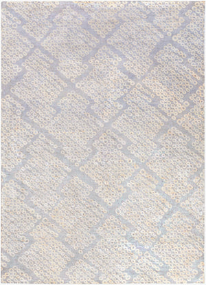Surya Shibori Shb-8002 8' X 11' Hand Loomed Rug - Modern Viscose Design, Low Pile, Elegant Home Decor Denim Viscose Shb8005-811