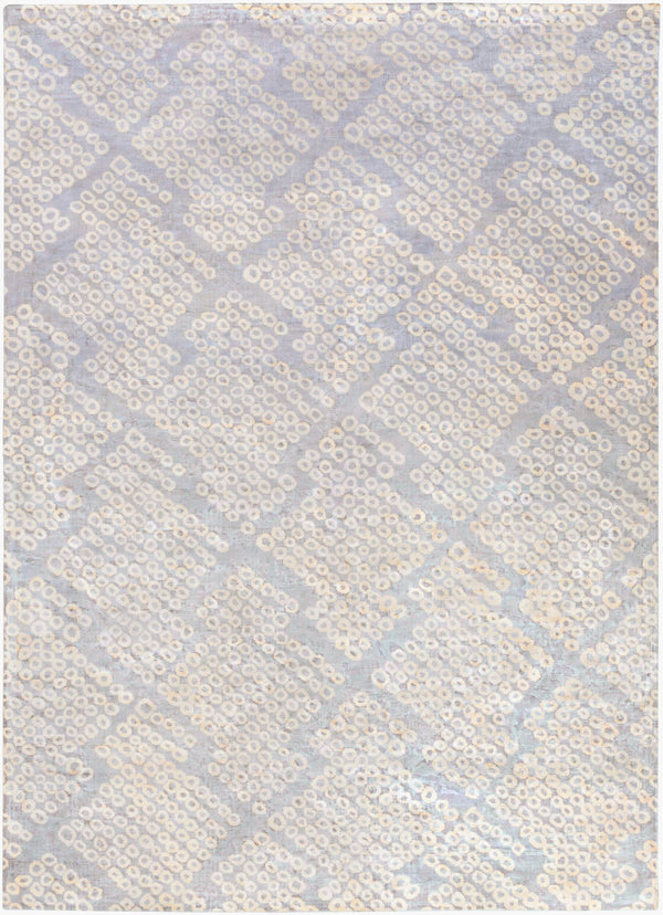 Surya Shibori Shb-8002 8' X 11' Hand Loomed Rug - Modern Viscose Design, Low Pile, Elegant Home Decor Denim Viscose Shb8005-811