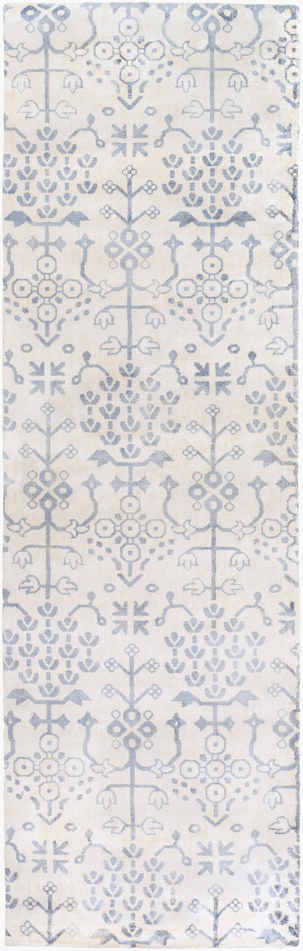 Surya Shibori Shb-8002 8' X 11' Hand Loomed Rug - Modern Viscose Design, Low Pile, Elegant Home Decor Denim Viscose Shb8009-268