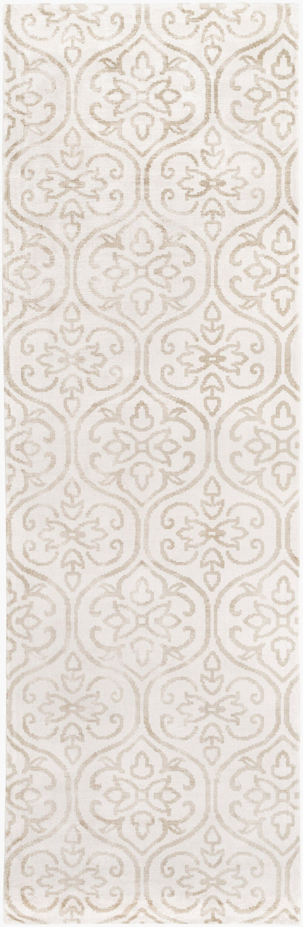 Surya Shibori Shb-8002 8' X 11' Hand Loomed Rug - Modern Viscose Design, Low Pile, Elegant Home Decor Ivory Viscose Shb8012-268