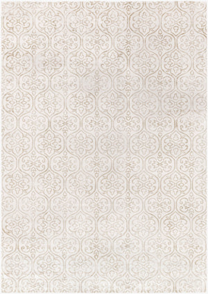 Surya Shibori Shb-8002 8' X 11' Hand Loomed Rug - Modern Viscose Design, Low Pile, Elegant Home Decor Ivory Viscose Shb8012-811