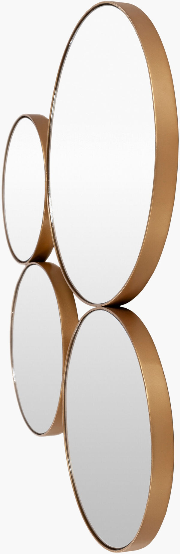 Surya Sophie Modern Hand-painted 28"H X 26"W Accent Mirror - Versatile, Stylish, And Easy To Clean! Frame, Gold Iron She001-2628