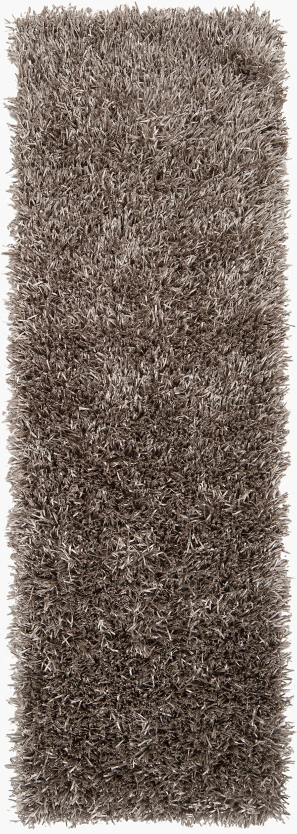 Surya Shimmer 5' X 8' Handmade High Pile Rug - Durable Polyester, Modern Design, Perfect For Any Space Charcoal Polyester Shi5001-268