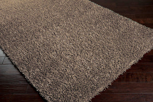 Surya Shimmer 5' X 8' Handmade High Pile Rug - Durable Polyester, Modern Design, Perfect For Any Space Charcoal Polyester Shi5001-268
