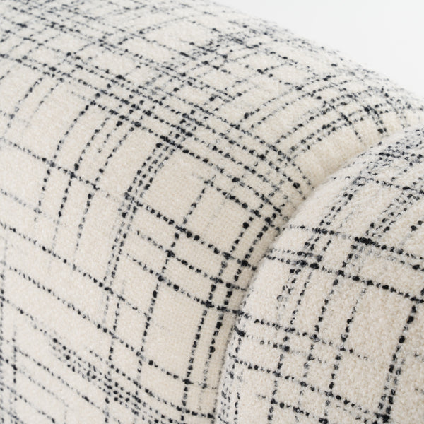 Vig Furniture Modrest Shiloh - Luxurious Off-white & Black Fabric Bed For Modern Elegance And Comfort Retreat Black,White  Vgev-b070-whtblk