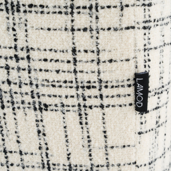 Vig Furniture Modrest Shiloh - Luxurious Off-white & Black Fabric Bed For Modern Elegance And Comfort Retreat Black,White  Vgev-b070-whtblk