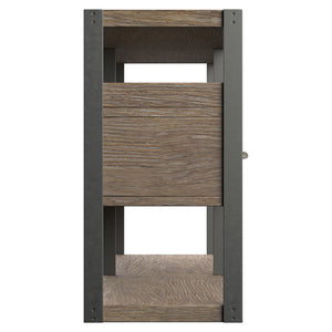 Bernhardt Bernhardt Casa Paros Rustic Modern Console Table With Playa Wood, Anthracite Metal Accents & Storage 317912