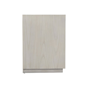 Bernhardt Bernhardt Ware Nightstand With Figured Walnut Veneer, Textured Aluminum Drawer & Usb Charging 309226