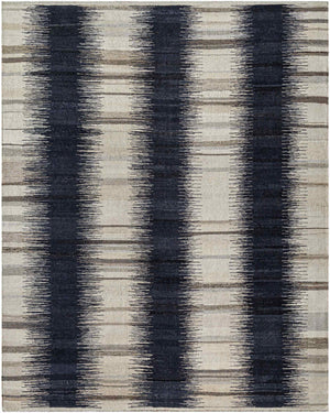 Surya Stockholm Handmade 2' X 3' Area Rug - Timeless Cotton & Wool Blend, Perfect For Any Room Decor! Midnight Blue Wool Shm2302-576