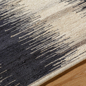 Surya Stockholm Handmade 2' X 3' Area Rug - Timeless Cotton & Wool Blend, Perfect For Any Room Decor! Midnight Blue Wool Shm2302-576