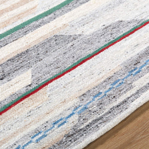 Surya Stockholm Handmade 2' X 3' Area Rug - Timeless Cotton & Wool Blend, Perfect For Any Room Decor! Ivory Wool Shm2305-23