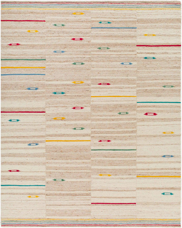 Surya Stockholm Handmade 2' X 3' Area Rug - Timeless Cotton & Wool Blend, Perfect For Any Room Decor! Beige Wool Shm2306-576