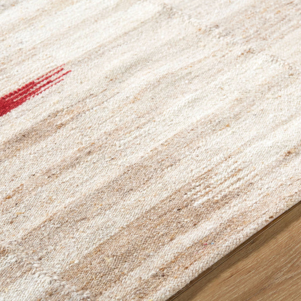 Surya Stockholm Handmade 2' X 3' Area Rug - Timeless Cotton & Wool Blend, Perfect For Any Room Decor! Beige Wool Shm2307-912