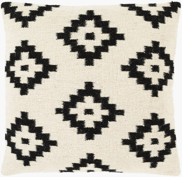 Livabliss Shiprock Handcrafted Wool Cotton Throw Pillow with Southwestern Geometric Motifs SHO003-2020
