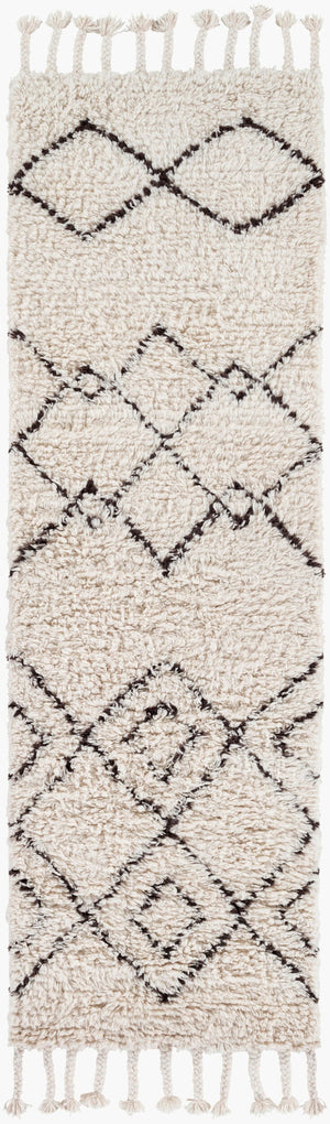 Surya Sherpa Handmade 2' X 3' Rug - Global Elegance With Plush Pile, Durable Wool Design For Any Room Charcoal Wool Shp8000-268