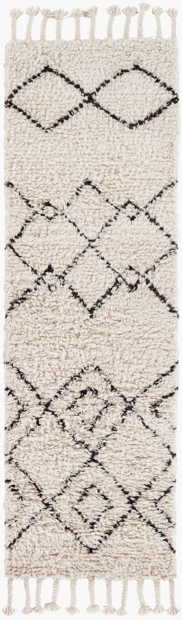 Surya Sherpa Handmade 2' X 3' Rug - Global Elegance With Plush Pile, Durable Wool Design For Any Room Charcoal Wool Shp8000-268