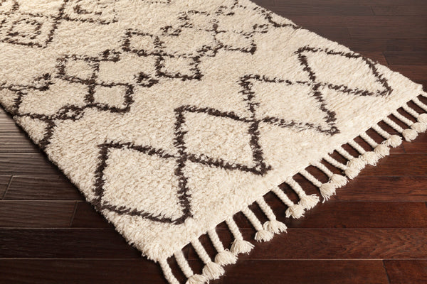 Surya Sherpa Handmade 2' X 3' Rug - Global Elegance With Plush Pile, Durable Wool Design For Any Room Brown Wool Shp8000-913