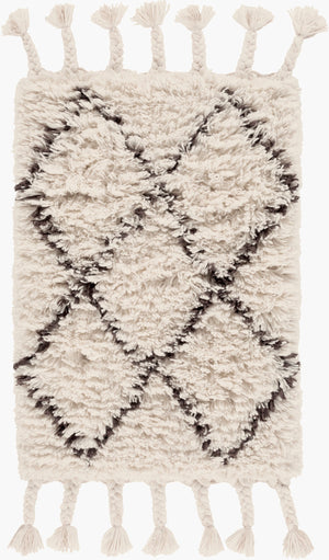 Surya Sherpa Handmade 2' X 3' Rug - Global Elegance With Plush Pile, Durable Wool Design For Any Room Beige Wool Shp8001-23