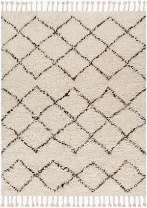 Surya Sherpa Handmade 2' X 3' Rug - Global Elegance With Plush Pile, Durable Wool Design For Any Room Beige Wool Shp8001-810