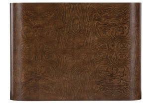 Hooker Furniture Archives Nesting Tables With Classic Walnut Ash Burl Veneer, 2-Piece Space-Saving End Tables Set 6123-80313-89