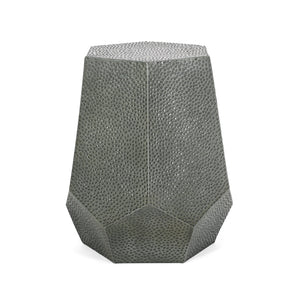 English Elm Christopher Knight Home® - METAL Modern Hammered Iron Geometric Side Table — Sleek Brushed Finish, Sturdy 80 lb Capacity Antique Silver 72228.00