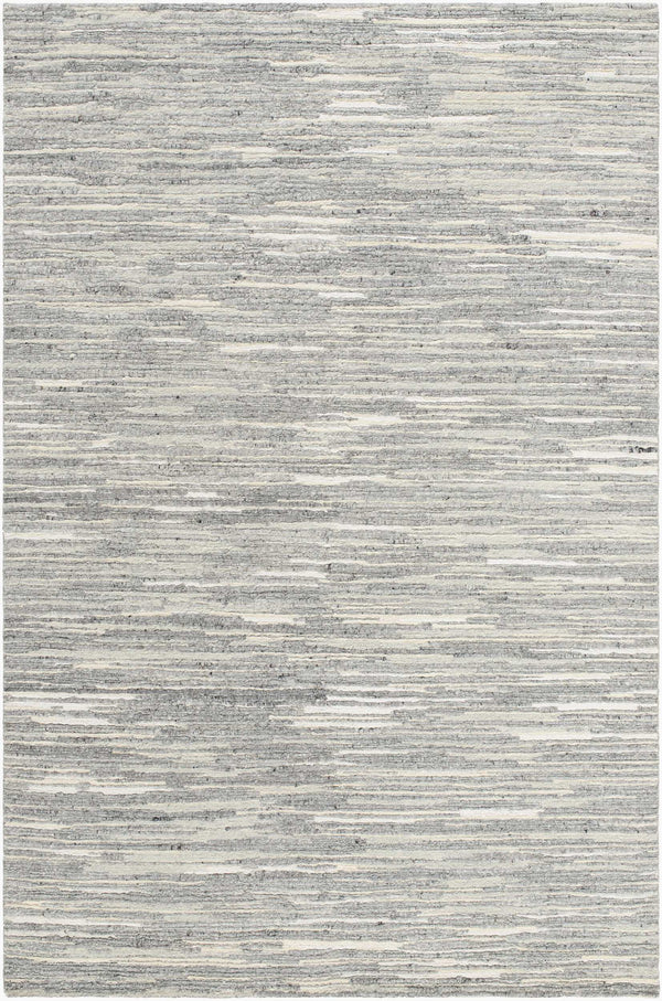 Surya Shaquille Handmade 2' X 3' Luxurious Viscose & Wool Rug For Farmhouse Cottage Style Homes Slate Gray Wool,Viscose Shq2300-912
