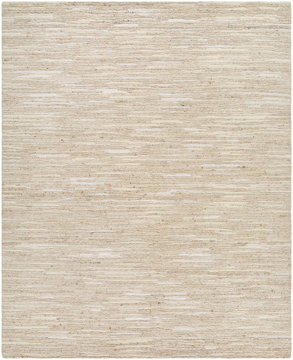 Surya Shaquille Handmade 2' X 3' Luxurious Viscose & Wool Rug For Farmhouse Cottage Style Homes Beige Wool,Viscose Shq2302-69
