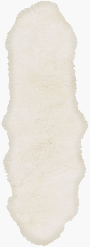 Surya Sheepskin Shs-9600 Handmade 2' X 3' Plush Pile Rug - Modern Decor With Timeless Elegance & Comfort Ivory Sheepskin Shs9600-26