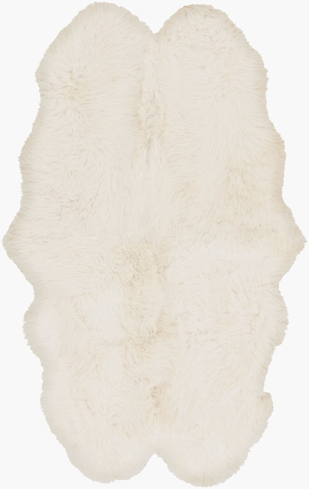 Surya Sheepskin Shs-9600 Handmade 2' X 3' Plush Pile Rug - Modern Decor With Timeless Elegance & Comfort Ivory Sheepskin Shs9600-46