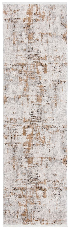 Safavieh Shivan 723 Power Loomed Contemporary Rug Grey / Gold 10' x 10' Square