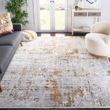 Safavieh Shivan 723 Power Loomed Contemporary Rug Grey / Gold 10' x 10' Square