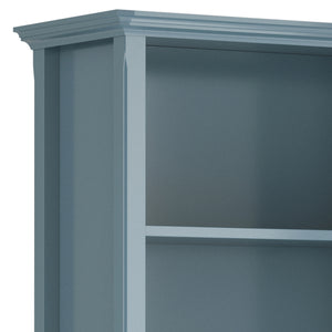 English Elm Amherst 30-Inch Solid Wood 5-Shelf Bookcase In French Blue - Elegant Storage For Any Room Style B136P158327