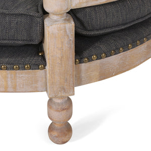 English Elm Pet Bed Nailhead Trim Plush Polyester Upholstered Contemporary Furniture Grade 72914.00CHAR