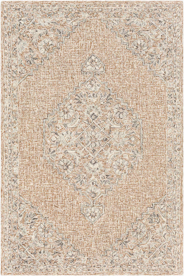 Surya Symphony Elegant 2' X 3' Handmade Rug - Soft Viscose & Wool Blend, Perfect For Living Room & Bedroom Camel Viscose,Wool Shy2301-23