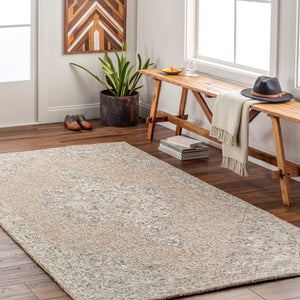 Surya Symphony Elegant 2' X 3' Handmade Rug - Soft Viscose & Wool Blend, Perfect For Living Room & Bedroom Camel Viscose,Wool Shy2301-23