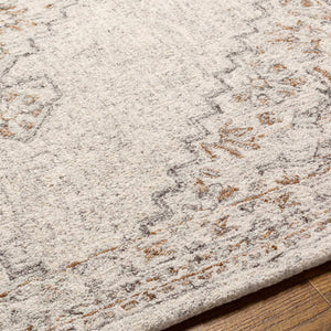 Surya Symphony Elegant 2' X 3' Handmade Rug - Soft Viscose & Wool Blend, Perfect For Living Room & Bedroom Light Gray Viscose,Wool Shy2302-23