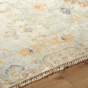 Surya Shiraz 10' X 14' Handcrafted Luxurious Rug In Viscose & New Zealand Wool For Timeless Elegance Light Olive Nz Wool,Viscose Shz2301-1215