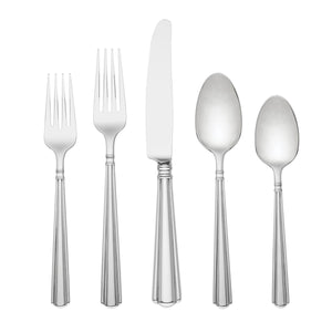 Lenox Amber Hill 65-Piece Flatware Set Metallic, STAINLESS METAL 890906