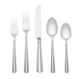 Amber Hill 65-Piece Elegant Scallop Design Stainless Steel Flatware Set, Dishwasher Safe