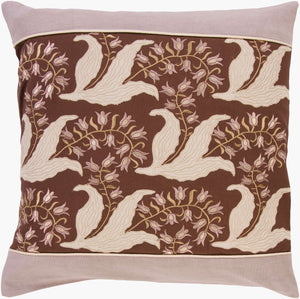 Surya Decorative Cotton Accent Pillows Si-2003 - 18" X 18" Stylish Home Decor With 30-day Warranty Dark Brown Cotton Si2003-1818