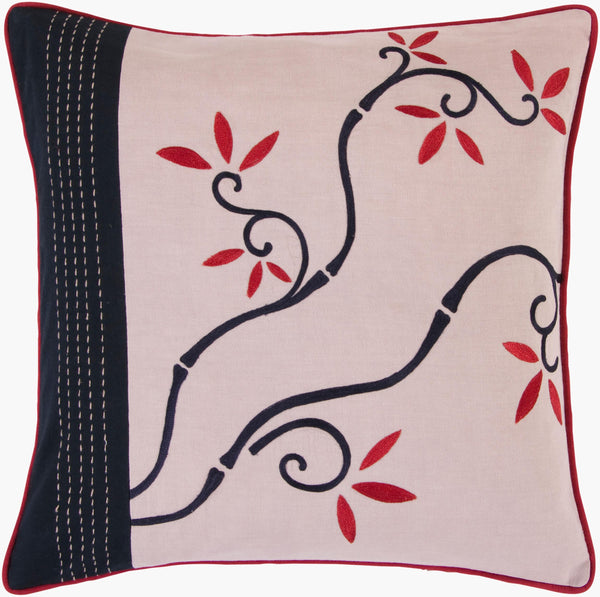 Surya Decorative Cotton Accent Pillows Si-2003 - 18" X 18" Stylish Home Decor With 30-day Warranty Lilac Cotton Si2007-1818