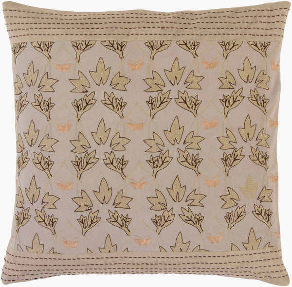 Surya Decorative Cotton Accent Pillows Si-2003 - 18" X 18" Stylish Home Decor With 30-day Warranty Light Green Cotton Si2013-1818p