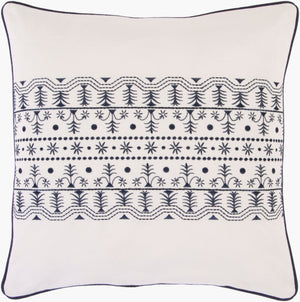 Surya Decorative Cotton Accent Pillows Si-2003 - 18" X 18" Stylish Home Decor With 30-day Warranty Off,White Cotton Si2019-1818