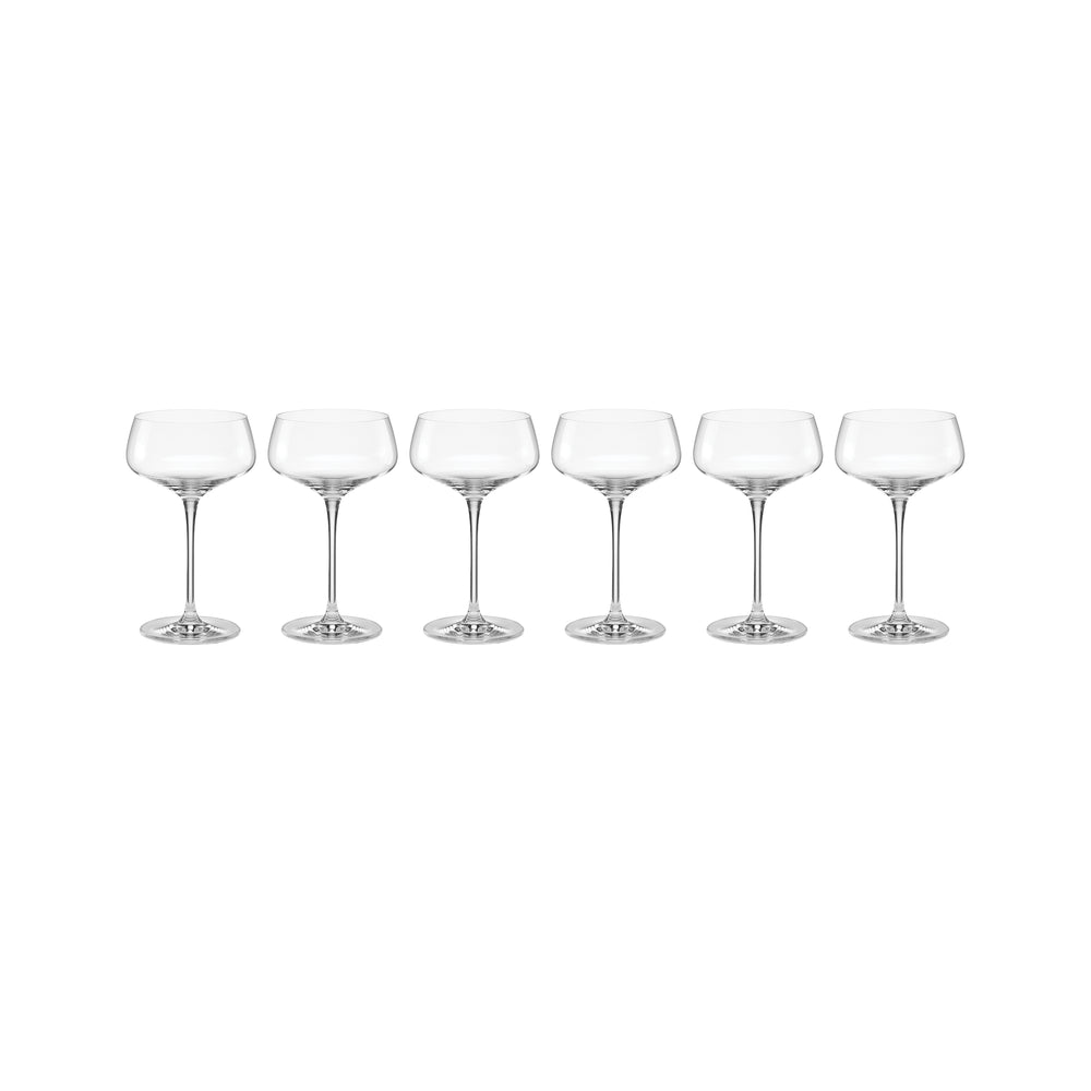 Lenox Tuscany Classics Angled Coupes, Set of 6 Clear, NO COLOR GLASS,CRYSTAL 897399
