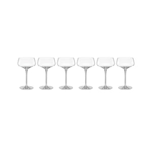 Lenox Tuscany Classics Angled Coupes, Set of 6 Clear, NO COLOR GLASS,CRYSTAL 897399