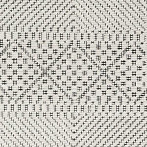 Livabliss Saint Clair Handwoven New Zealand Wool Accent Rug with Fringe Boho Global Entryway Decor Black, Cream 2'6" x 4' SIC2300-264
