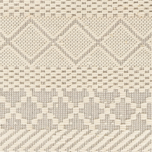 Livabliss Saint Clair Hand Woven New Zealand Wool Rug with Fringe and High Low Pile Texture Cream, Black 2'6" x 4' SIC2303-264
