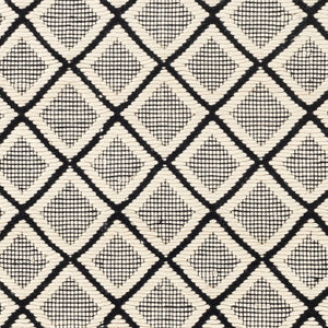 Surya Saint Clair 2' X 3' Handmade New Zealand Wool Rug - Global Style, Textured Fringe, Versatile Decor Black Nz Wool Sic2304-268
