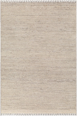 Livabliss Sadie Handwoven Wool Flatweave Area Rug for High Traffic Living and Dining Spaces Tan, Light Beig 2' x 3' SID2300-23